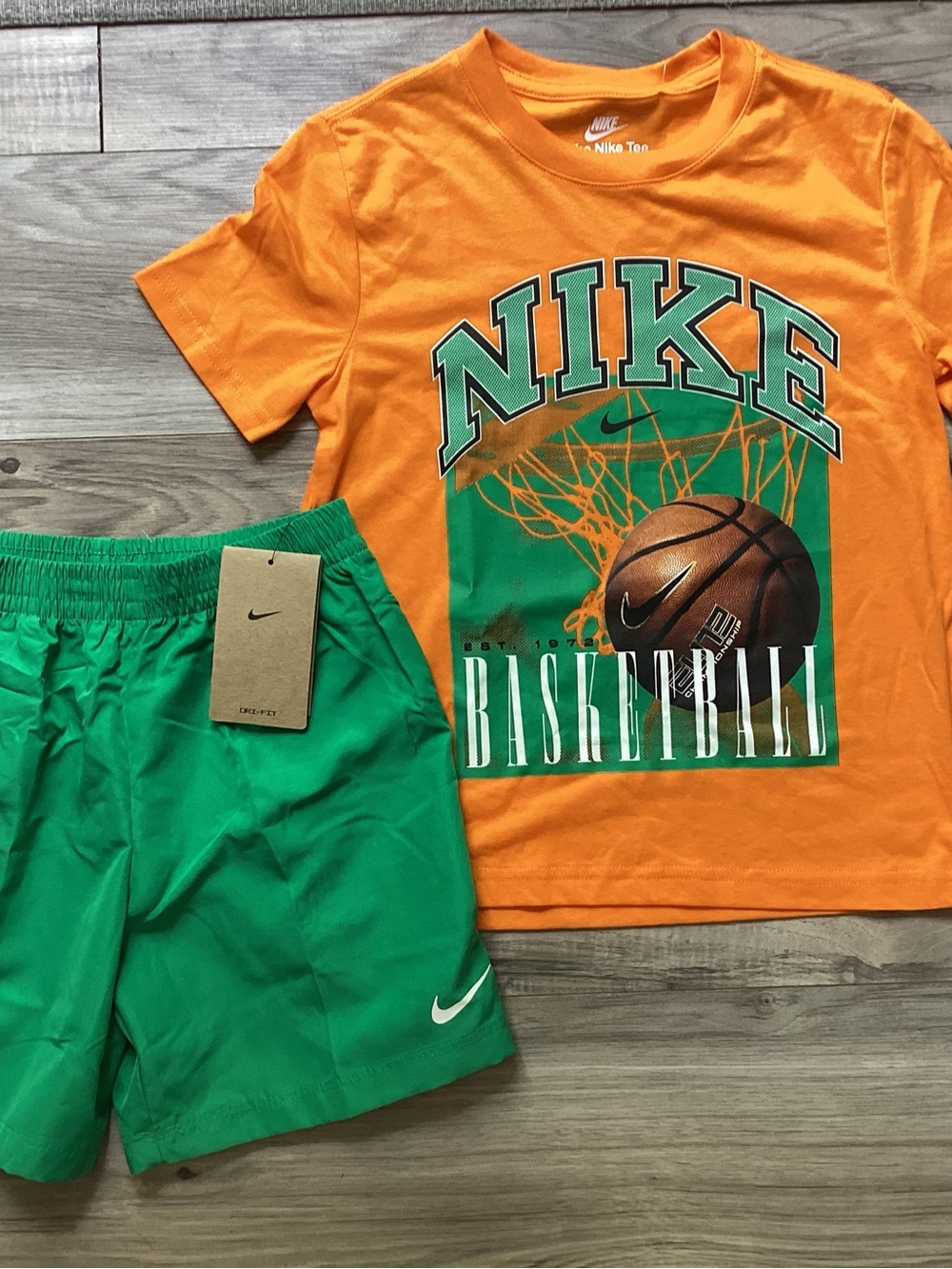 Nike boys tee & Shorts outfit size 6(NWT) ~PRICE IS FIRM, NO OFFERS~
